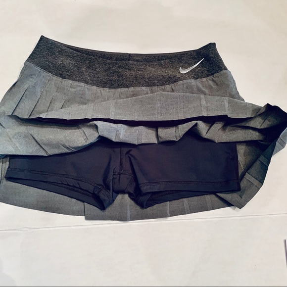 Nike Pants - Nike Tennis Skort Grey and Black Size M